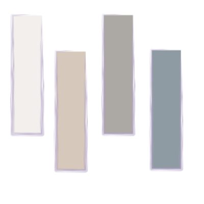 palette de couleurs tamisée